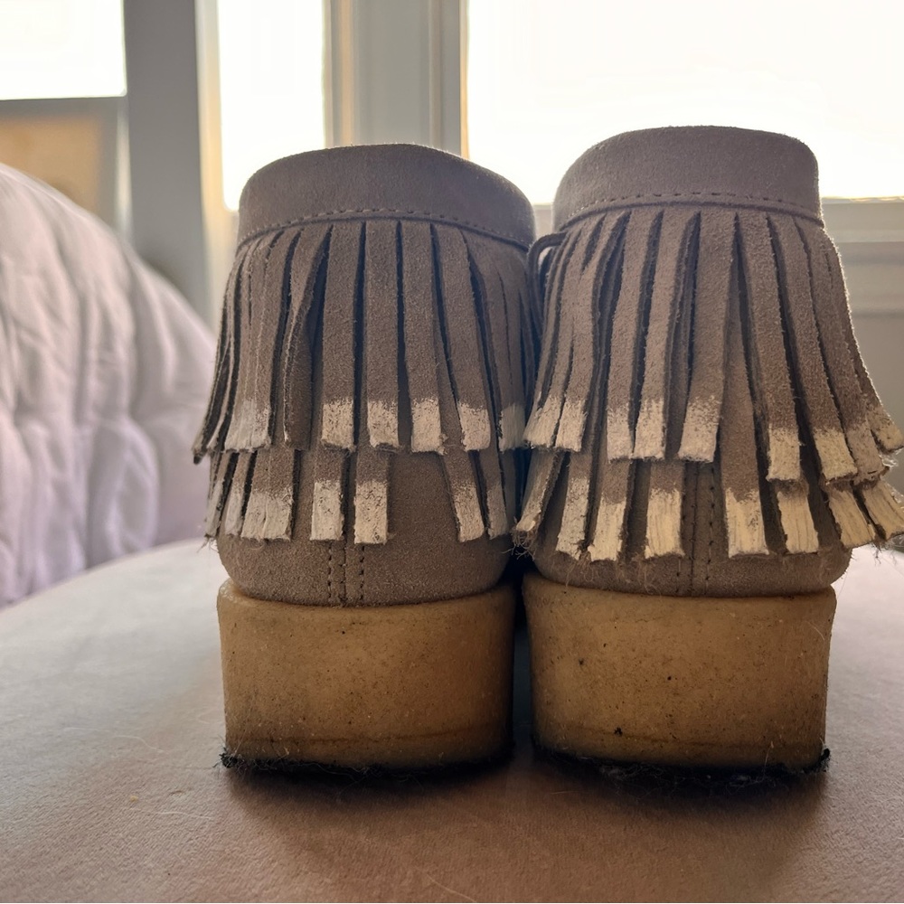 Womens Ariadne Craft  Grey Suede | Clarks Wallabees size 7.5 - Picture 4 of 7